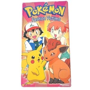 Vintage Pokemon Fashion Victims 1998 Nintendo Animated VHS Movie Video Tape TV